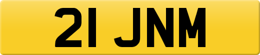 21 JNM private number plate